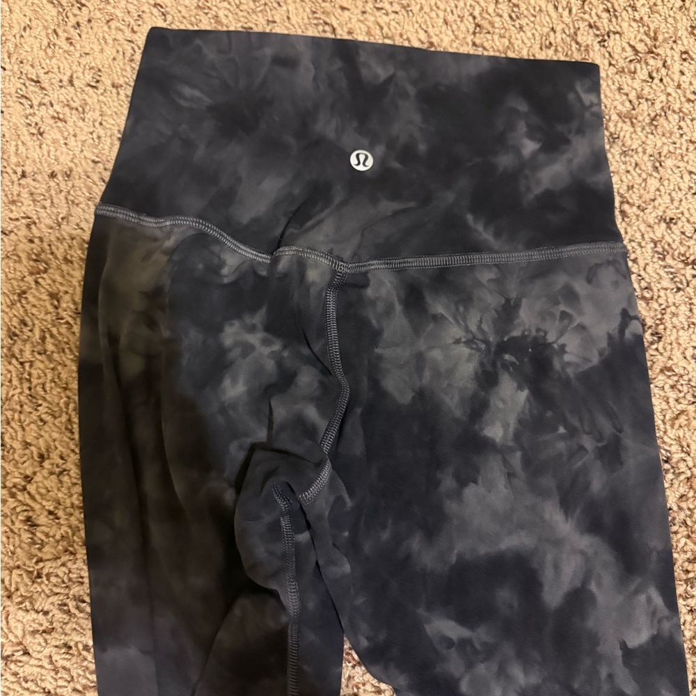Lululemon Black Tie-Dye Leggings